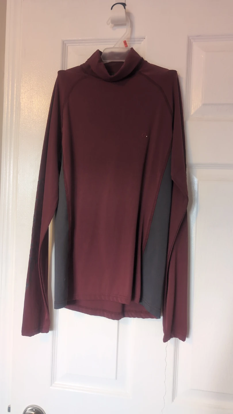 QHP Maroon Long Sleeve Mock Neck Top
