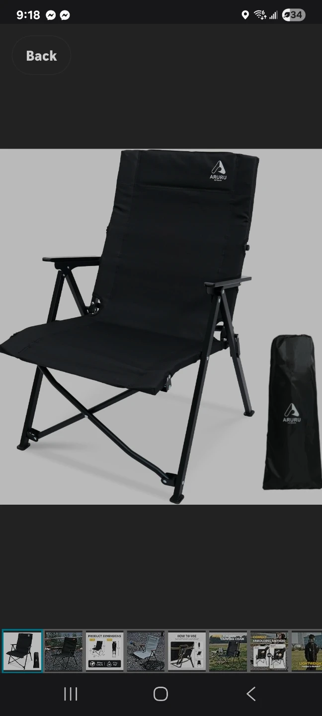 2 Folding Camping Chair brand new