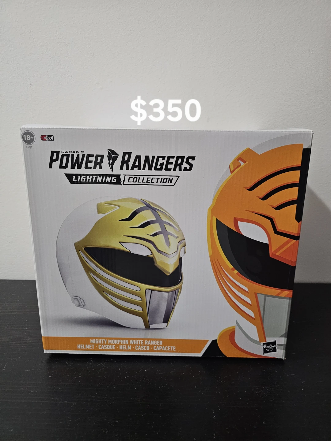 Power Rangers Lightning Collection White Ranger Helmet