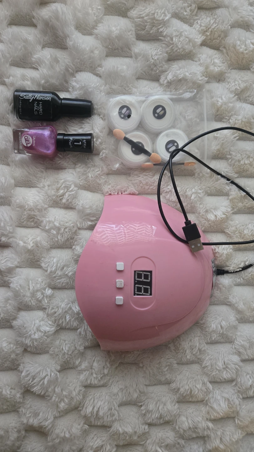Nail Gel Lamp and Polish Set