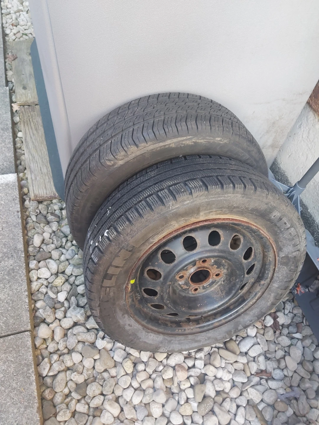 2 Tires on Rims