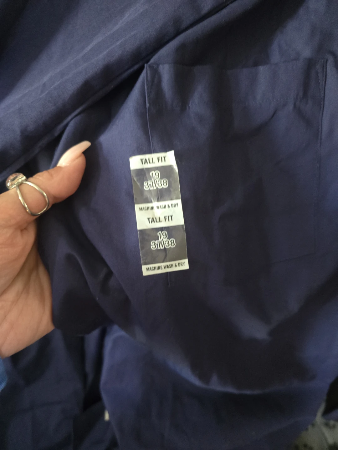Van Heusen Tall Fit Dress Shirt - Persian Blue - photo 4