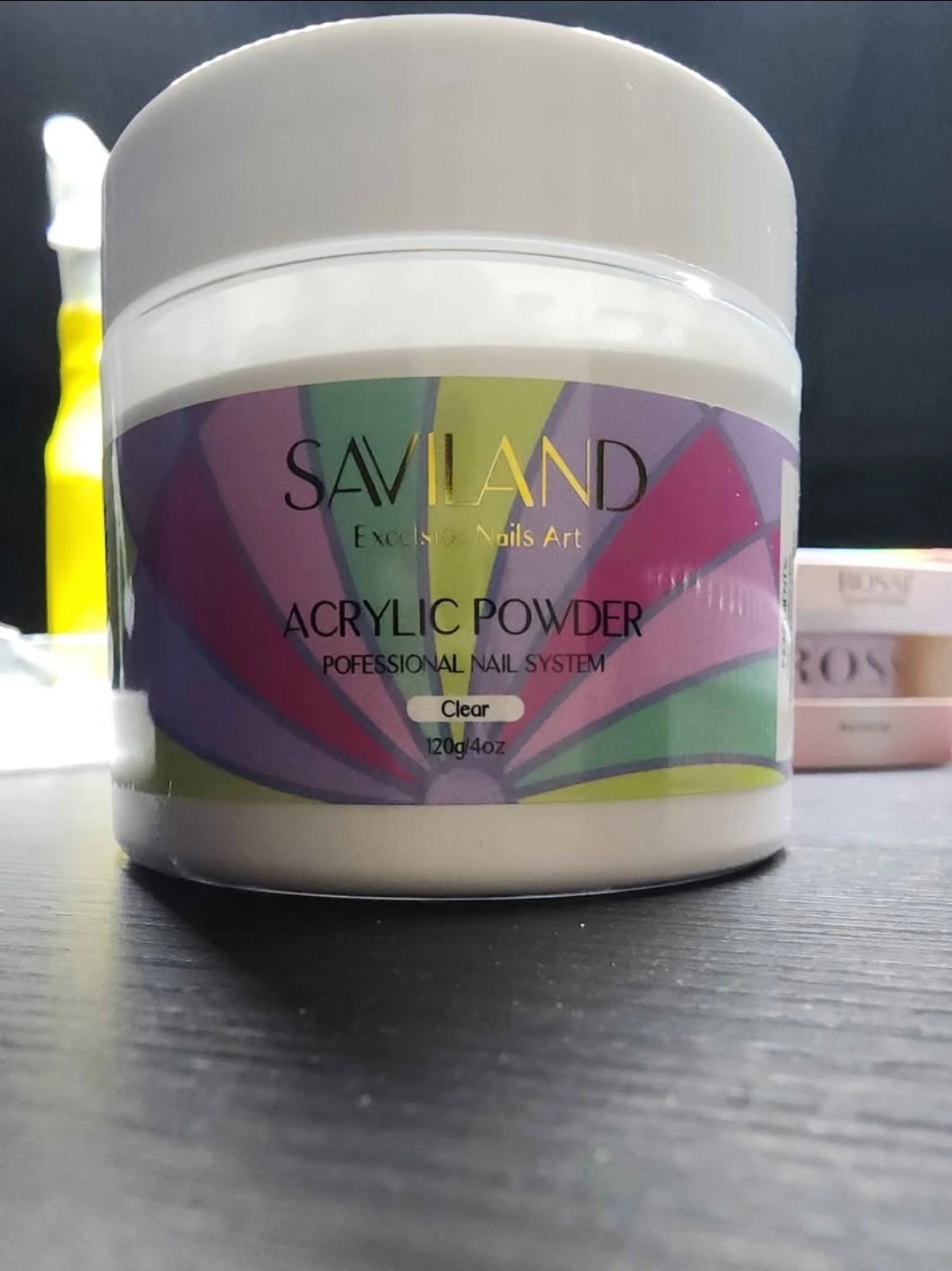 Saviland Acrylic Nail Powder - Clear 120g