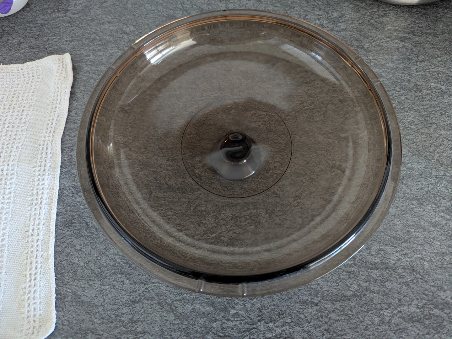 Large Pyrex Glass Lid 10" - photo 2