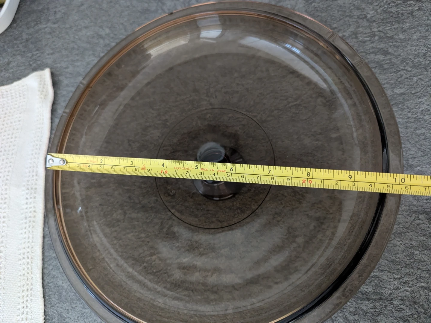 Large Pyrex Glass Lid 10" - photo 3