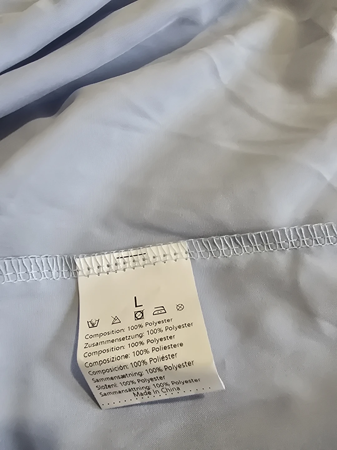 Light Blue Tiered Maxi Skirt - Size L - photo 3