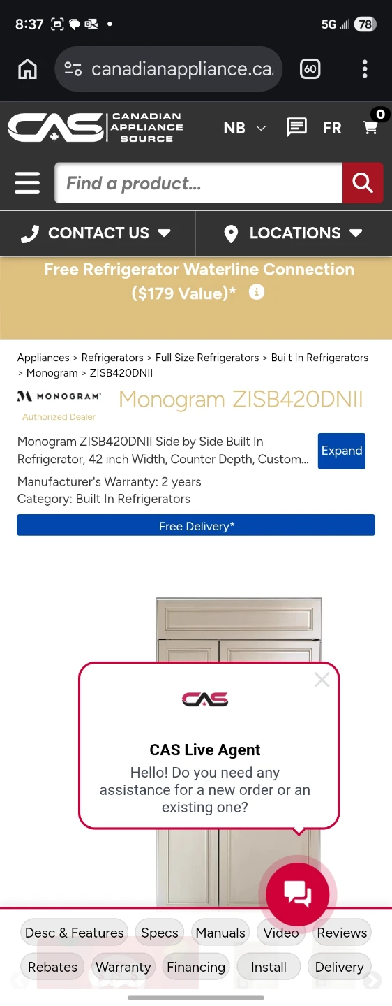 Monogram ZISB420DNII Built-In Refrigerator - photo 3