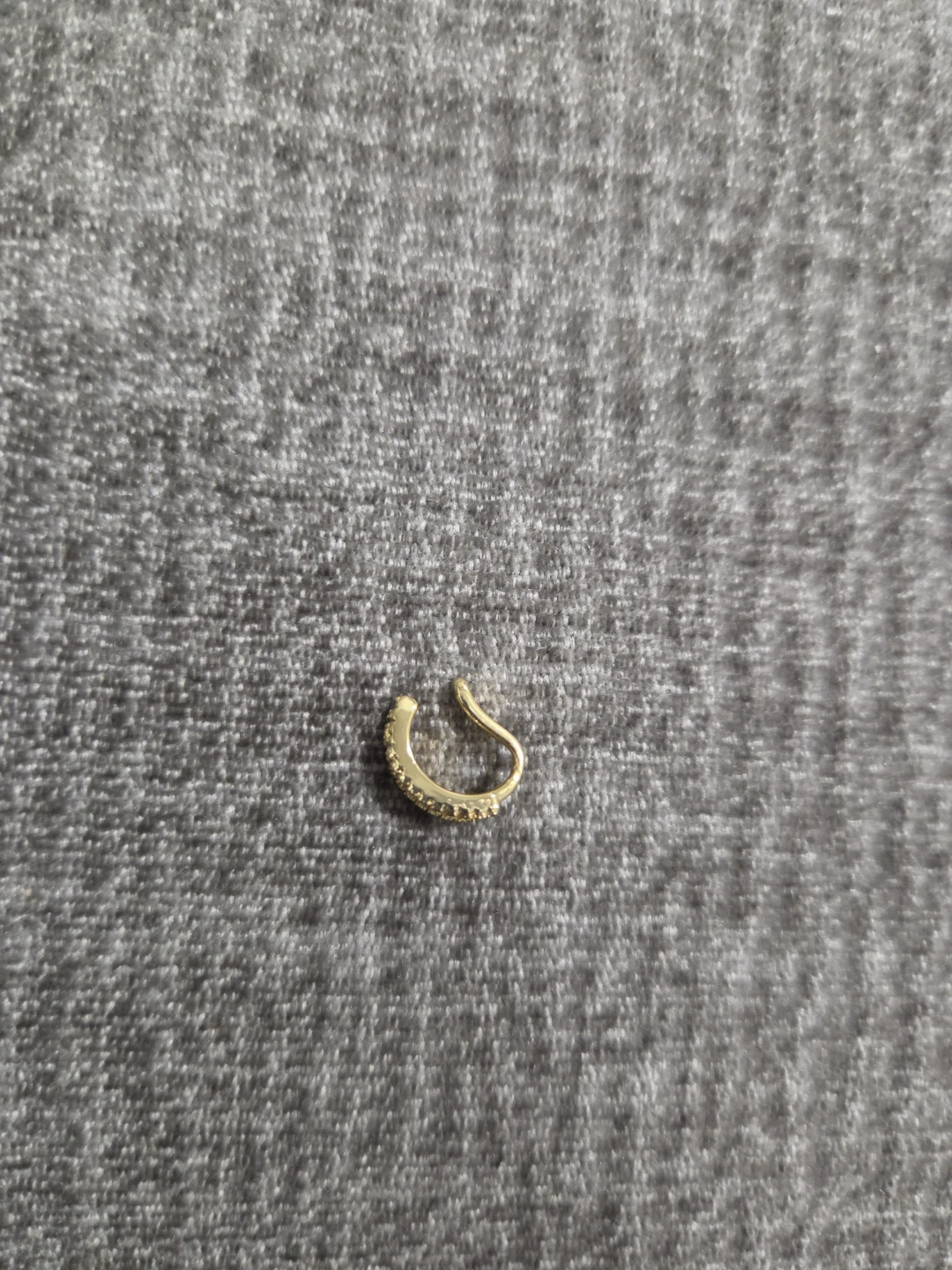 Gold-tone Ear Cuff with Clear Stones - photo 3