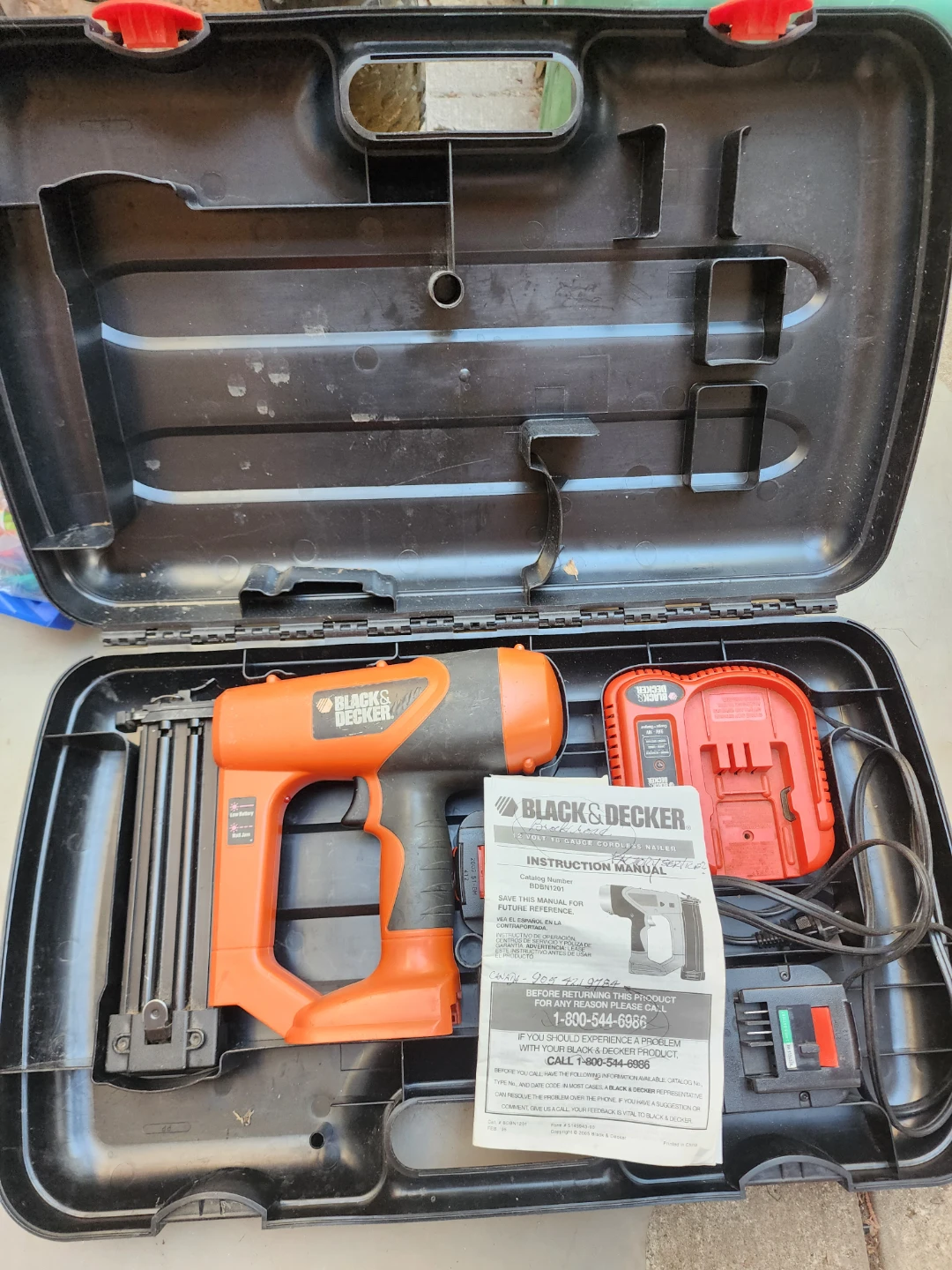 Black & Decker Nail Gun Kit with Case