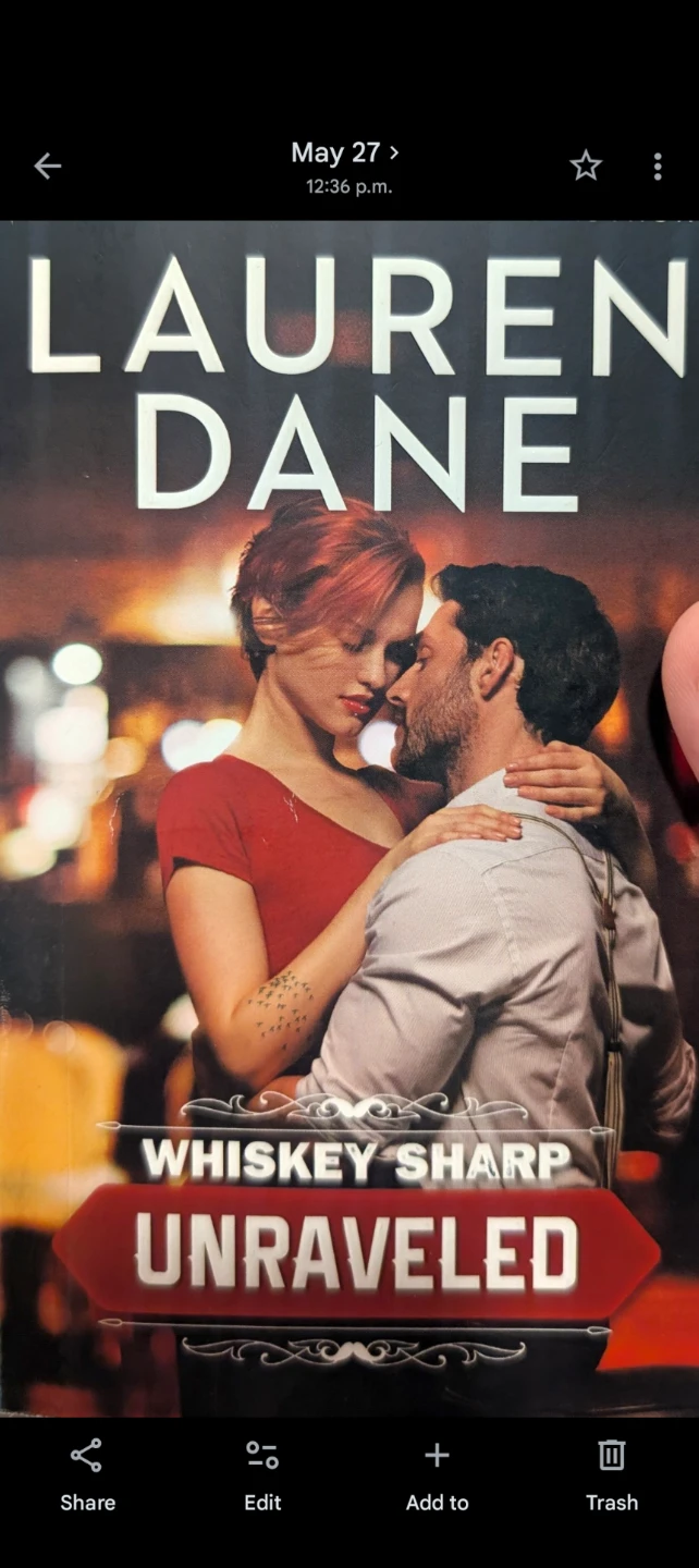 Novel - Whiskey Sharp Unraveled by Lauren Dane Paperback Book