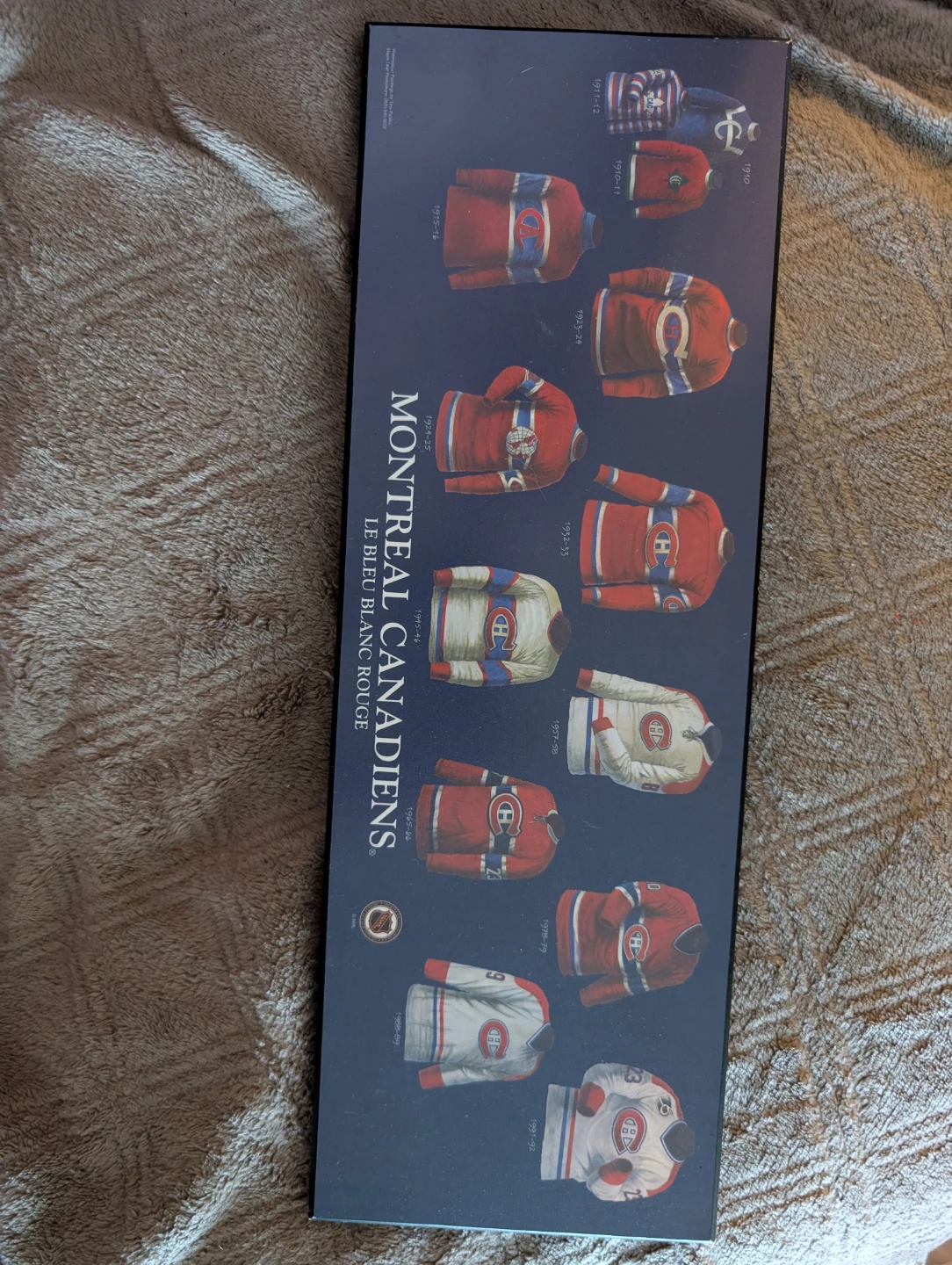 Montreal Canadiens Jersey History Plaque
