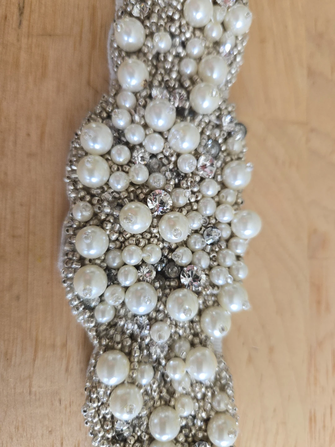 Pronovias Beaded Pearl and Rhinestone Bridal Sash - photo 2