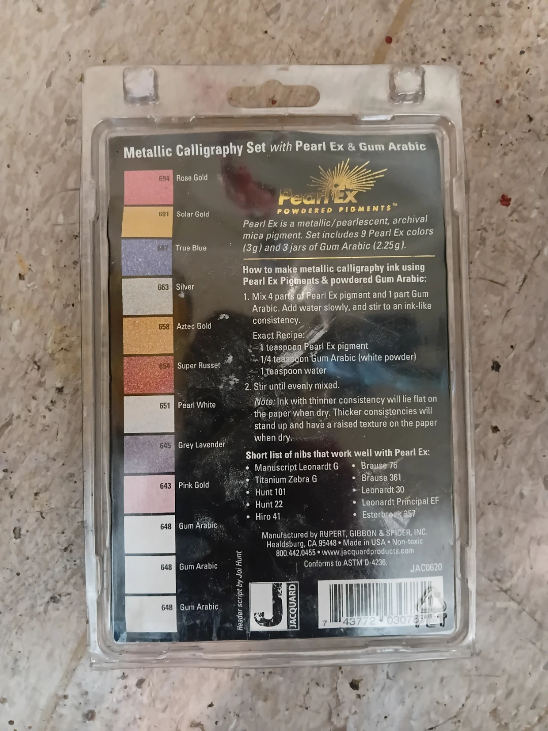Jacquard Perl Ex Metallic Calligraphy Set wit - photo 2