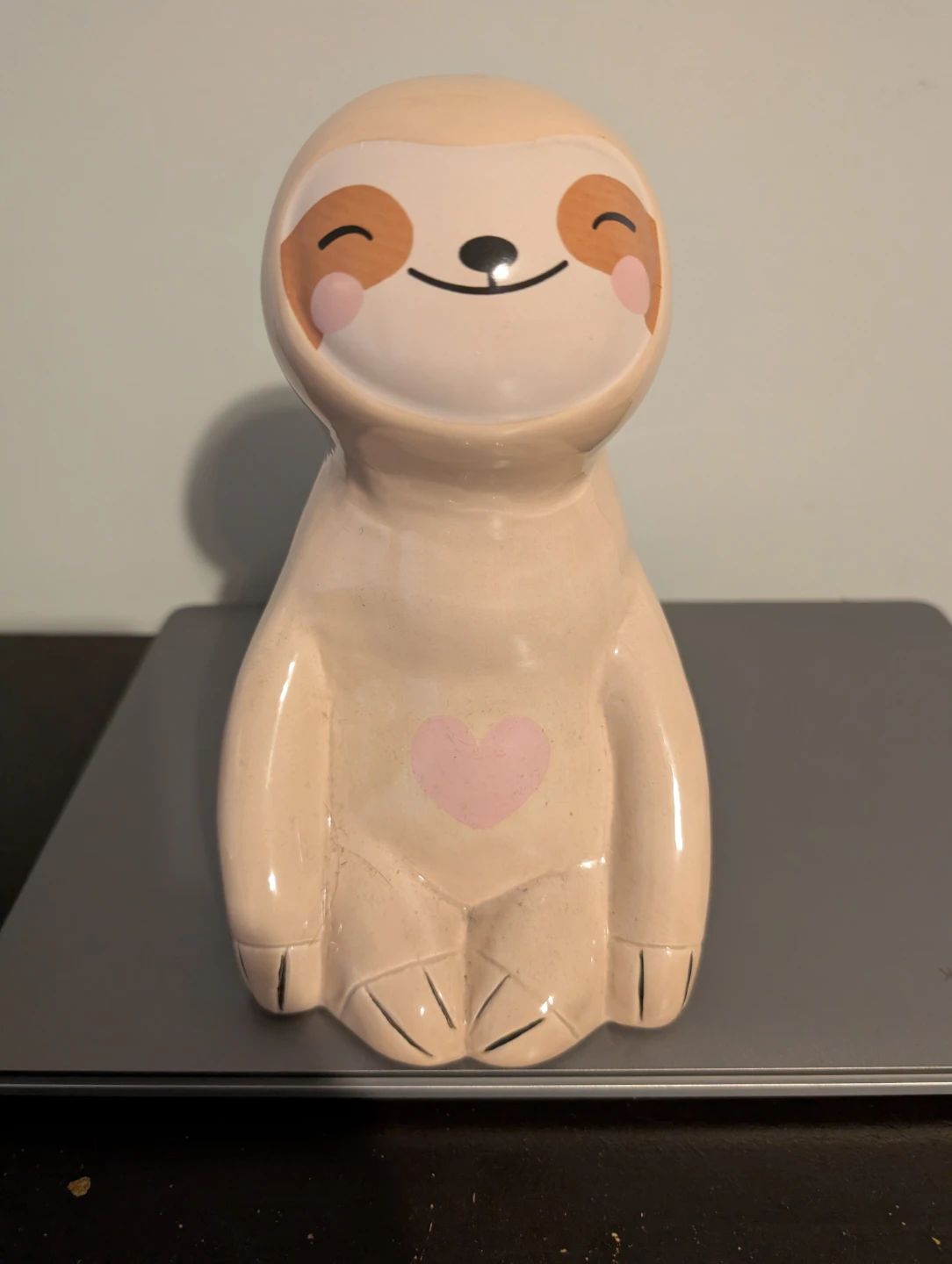 Ceramic Sloth Coin Bank