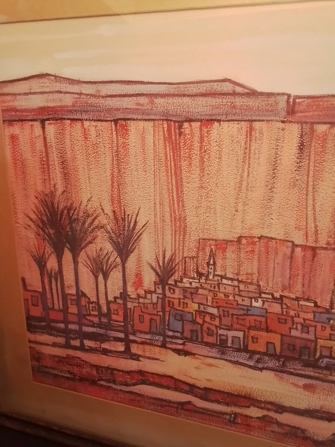 Rare Mid-Century Original Mady Tiso Tempera Painting - photo 4