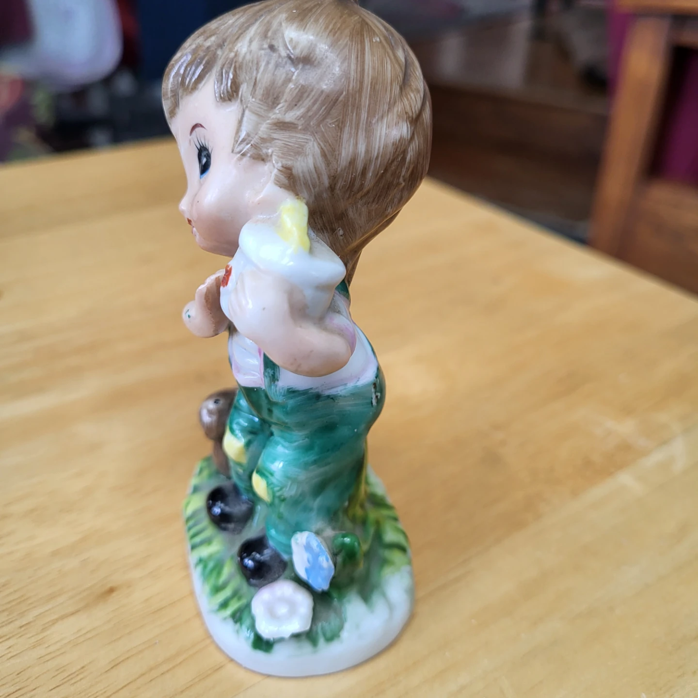 Vintage Ceramic Figurine of Boy with Dog - photo 2