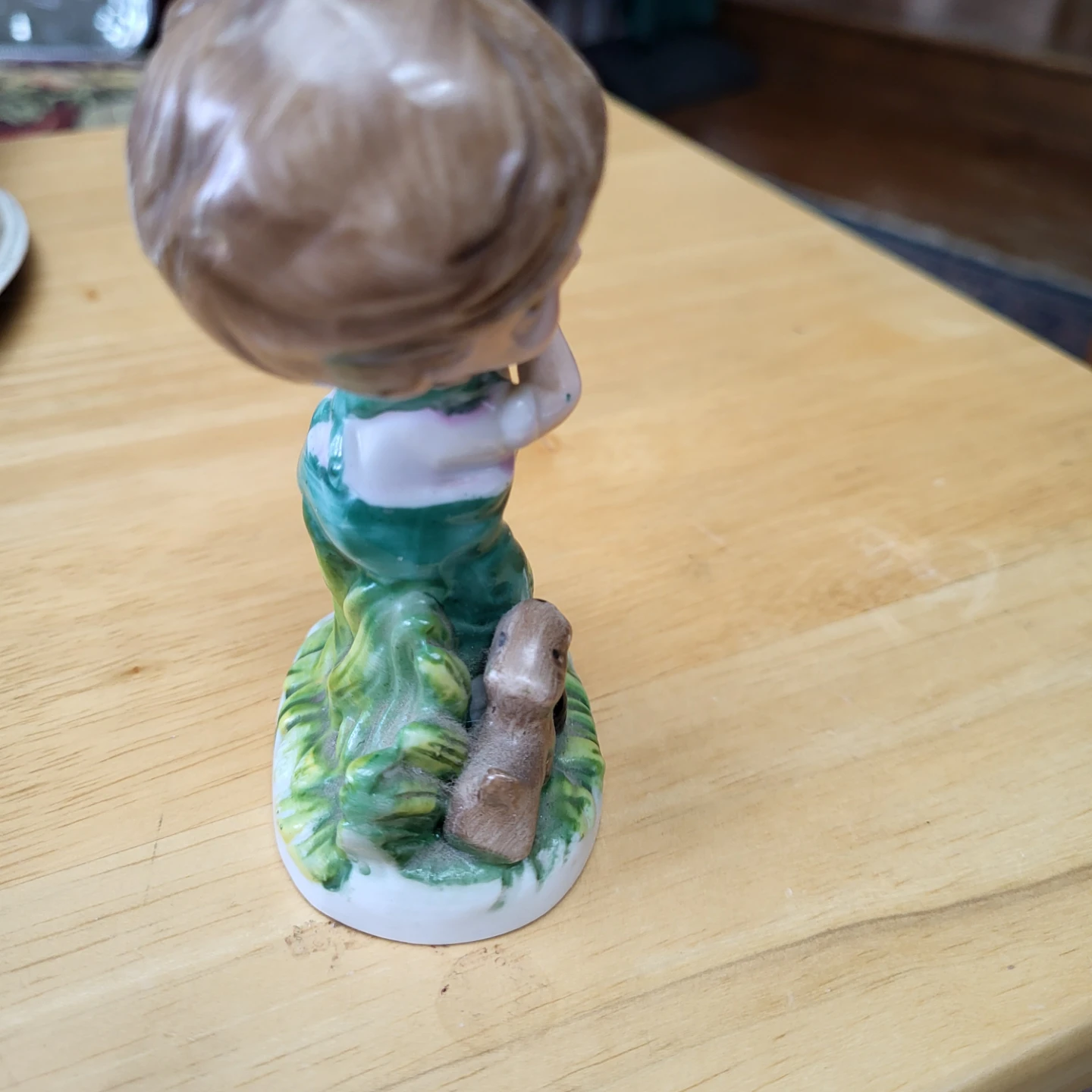 Vintage Ceramic Figurine of Boy with Dog - photo 4