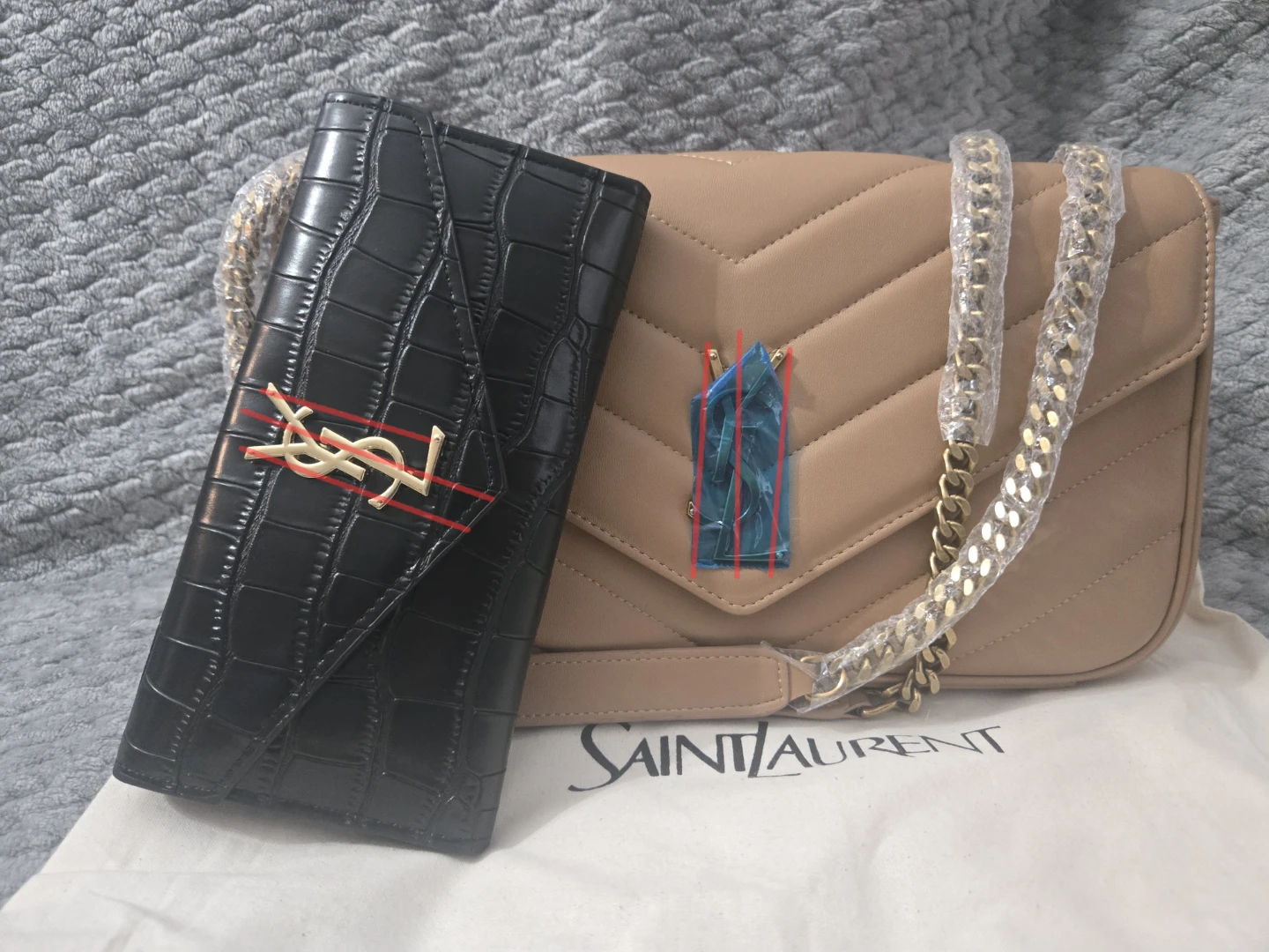 Saint L-Y  Chevron Quilted Handbag - photo 2