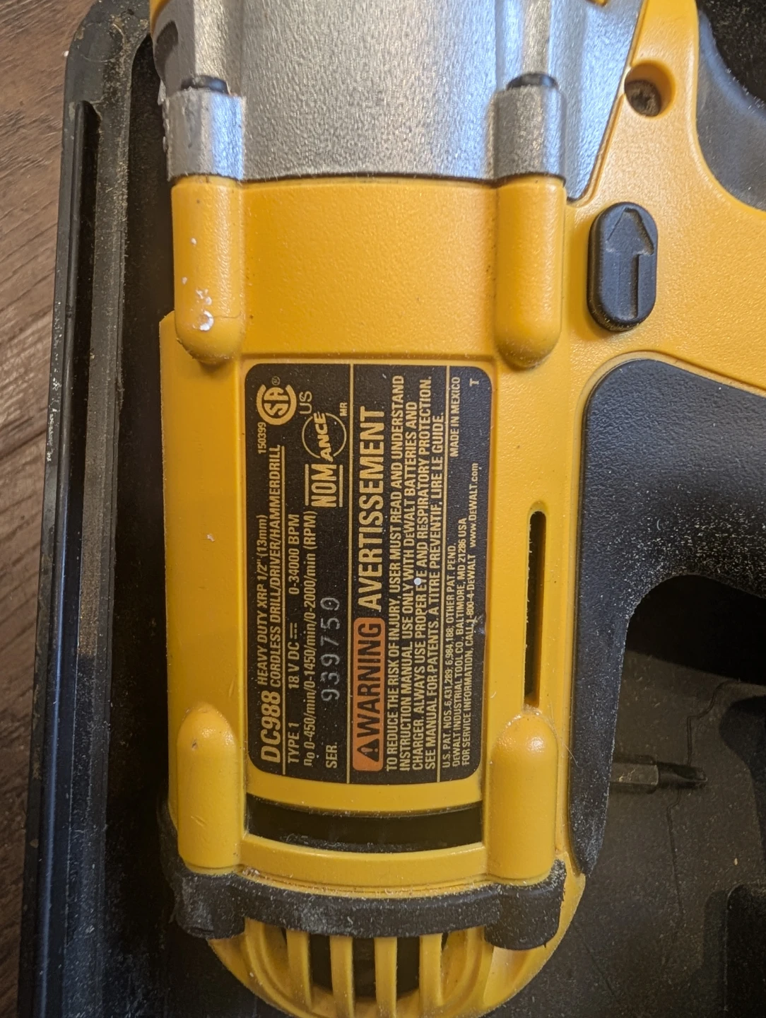 DEWALT DC988 HEAVY DUTY XRP 18V Cordless Hammerdrill Kit - photo 4