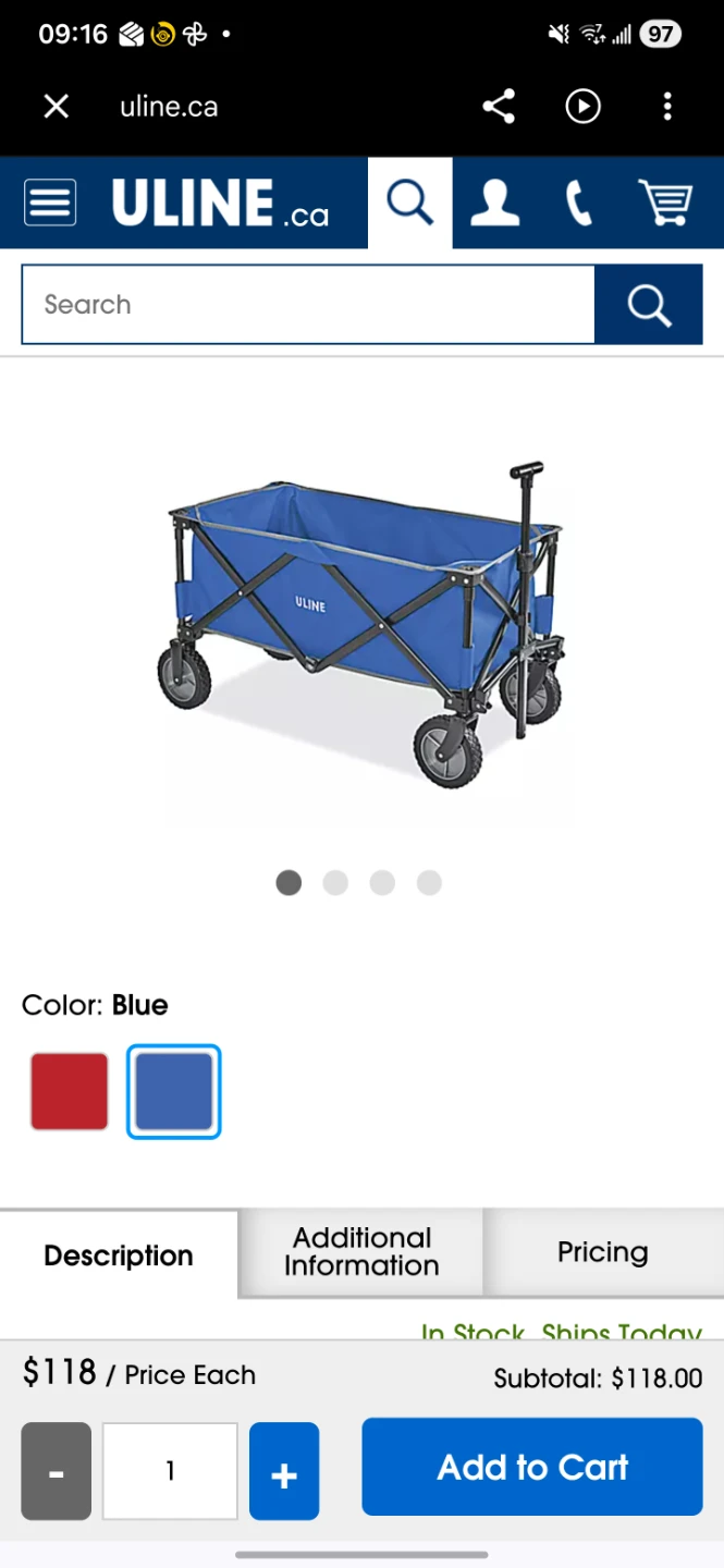 Uline Folding Utility Wagon - photo 4