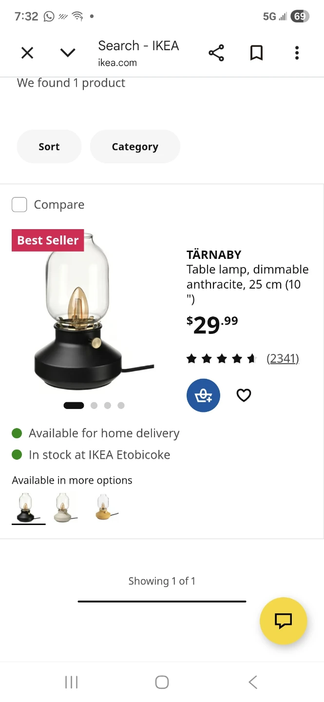 IKEA TÄRNABY Table Lamp - photo 2
