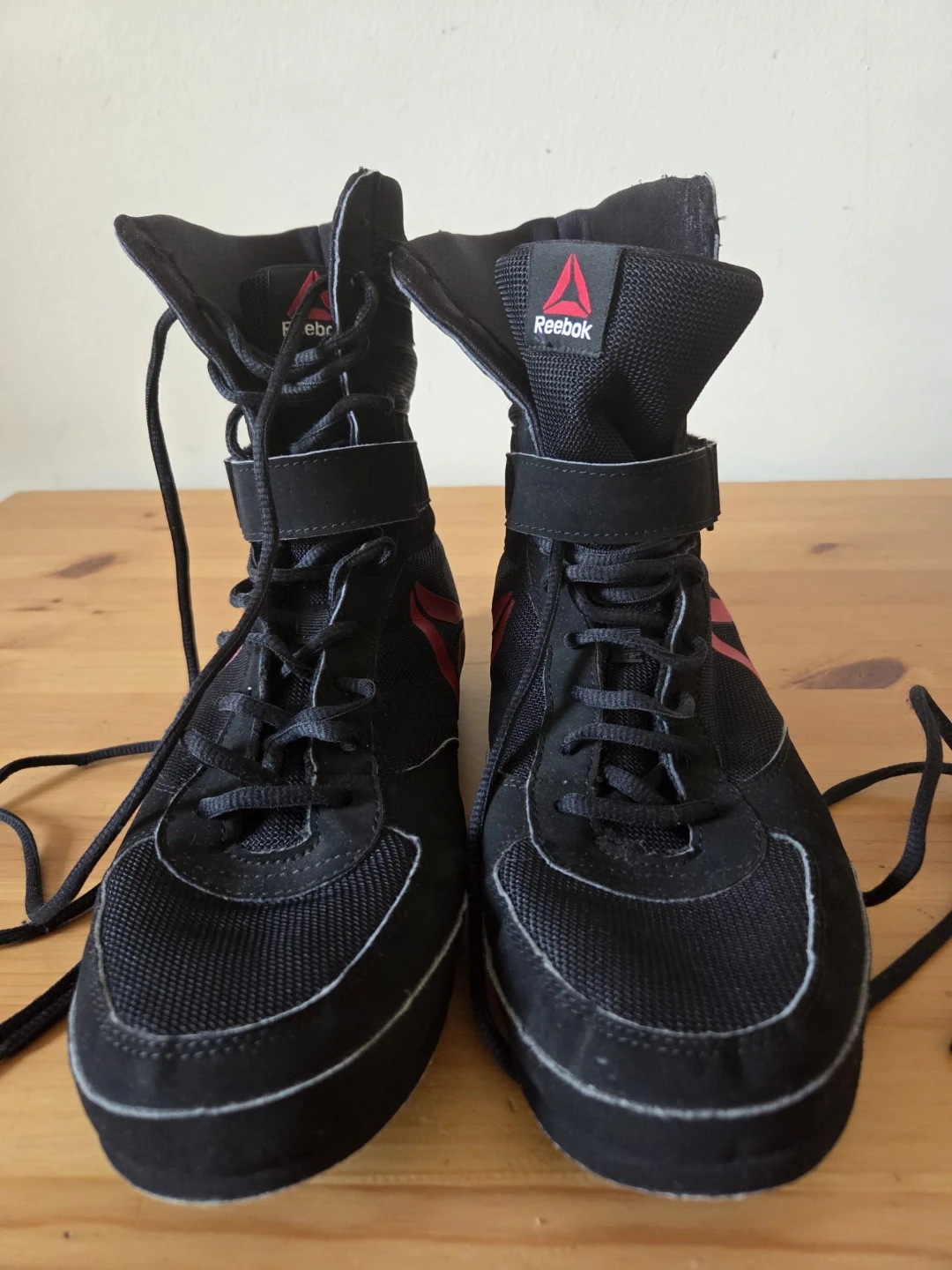 Reebok Black Wrestling Boots Size 11