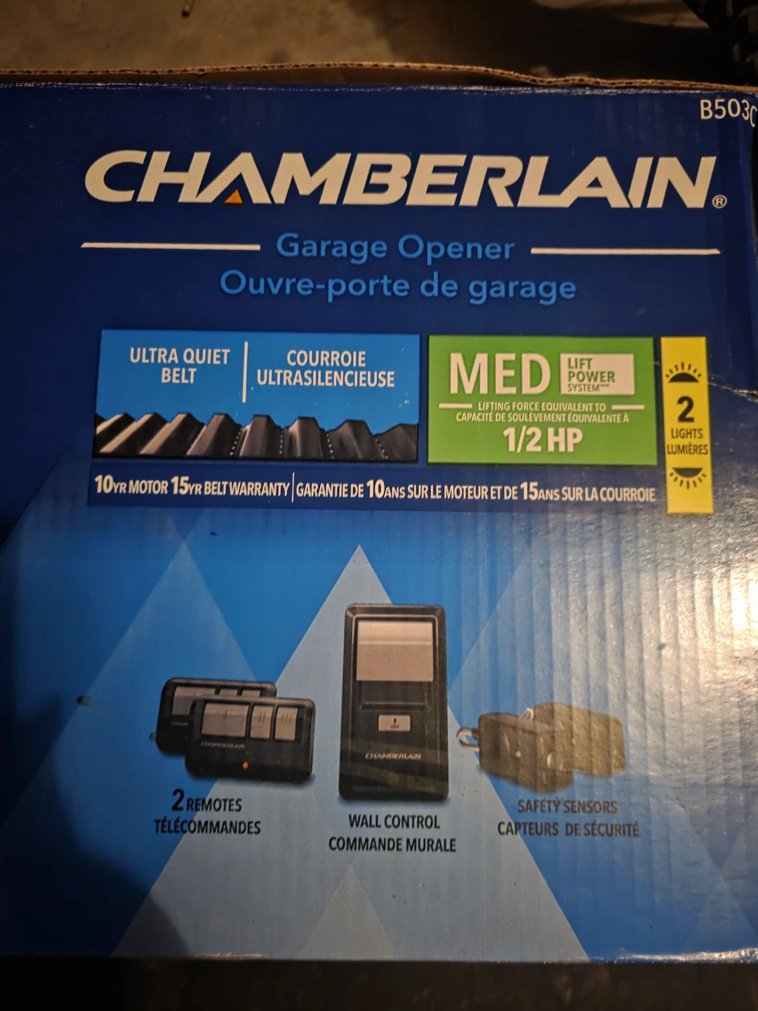 Chamberlain Garage Door Opener - 1/2 HP