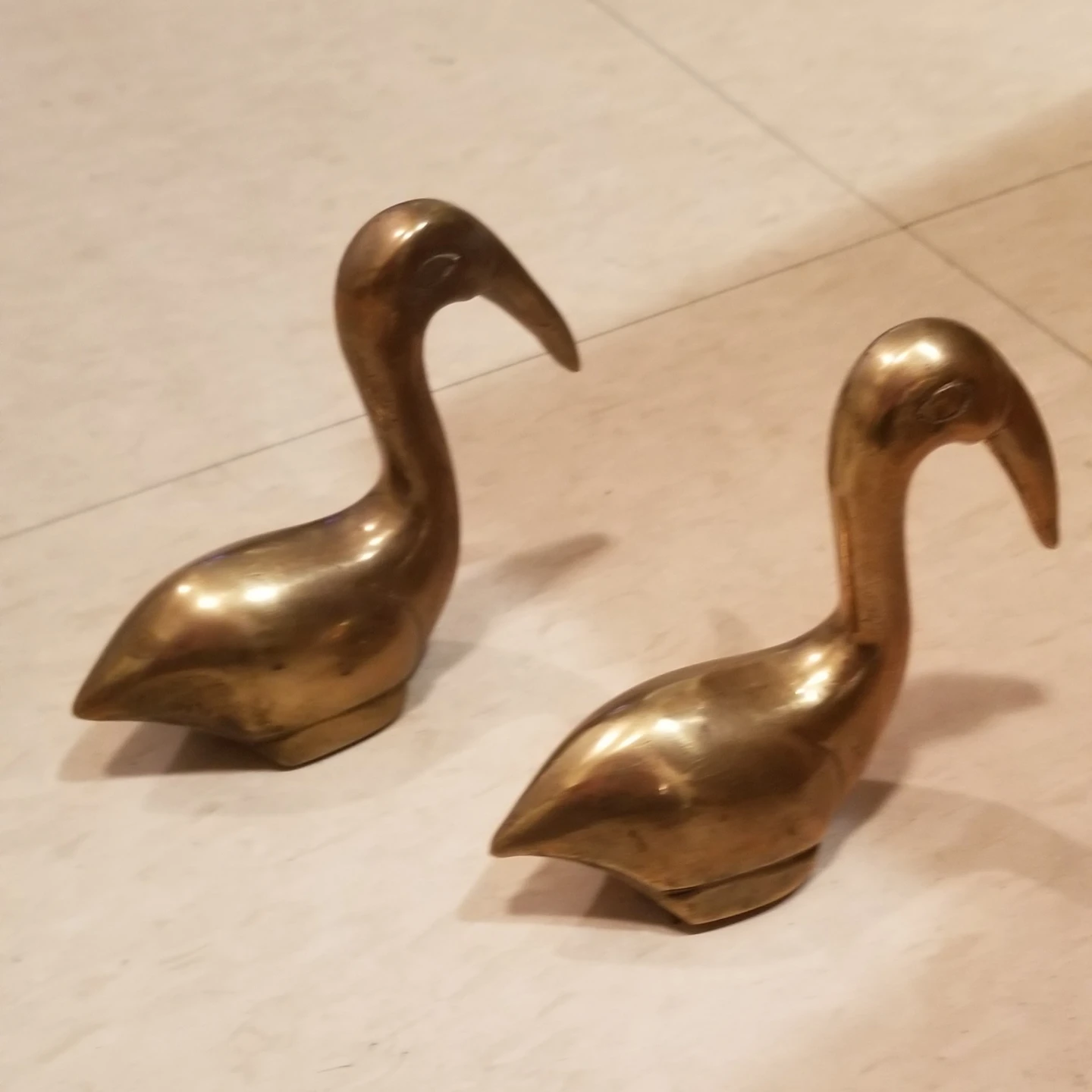 Set of 2 Brass Bird Figurines - photo 2