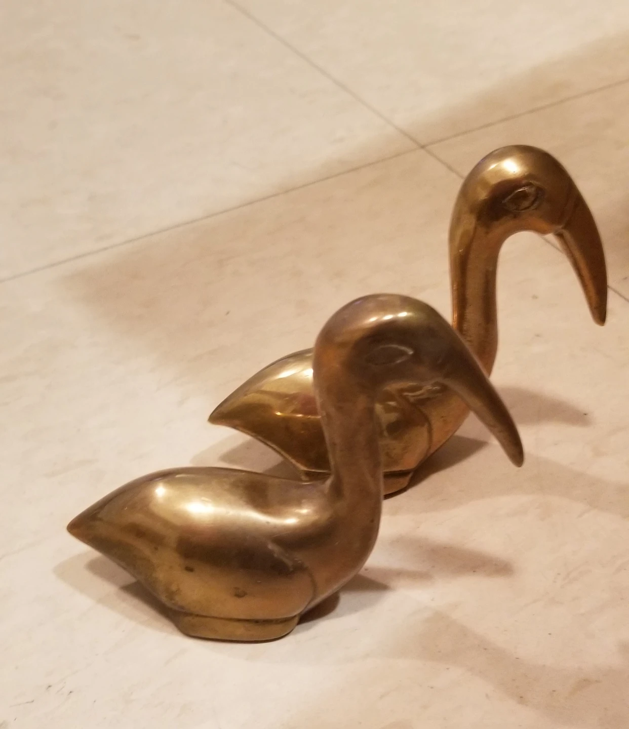 Set of 2 Brass Bird Figurines - photo 3