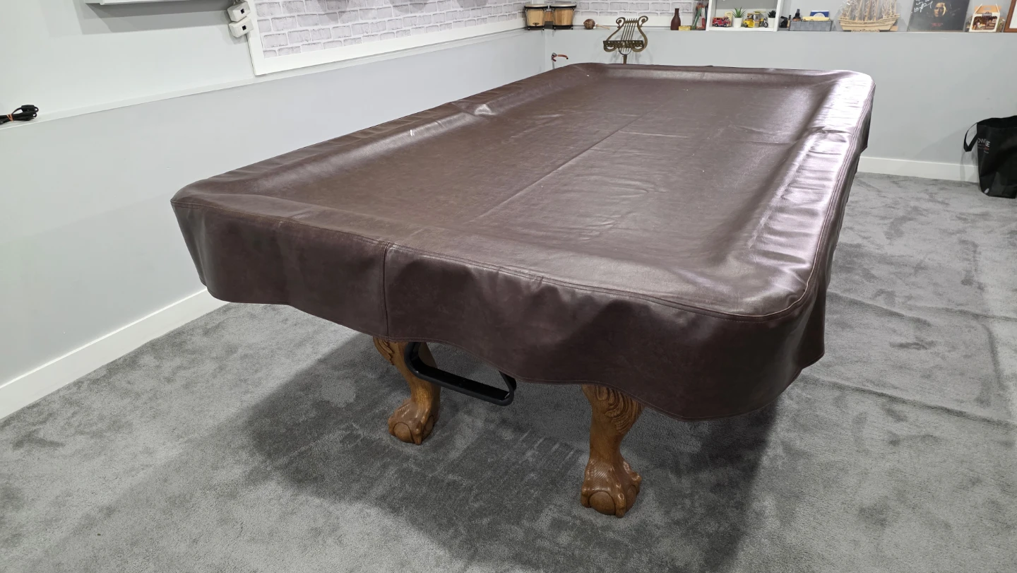 Wooden Pool Table with Green Felt - photo 4