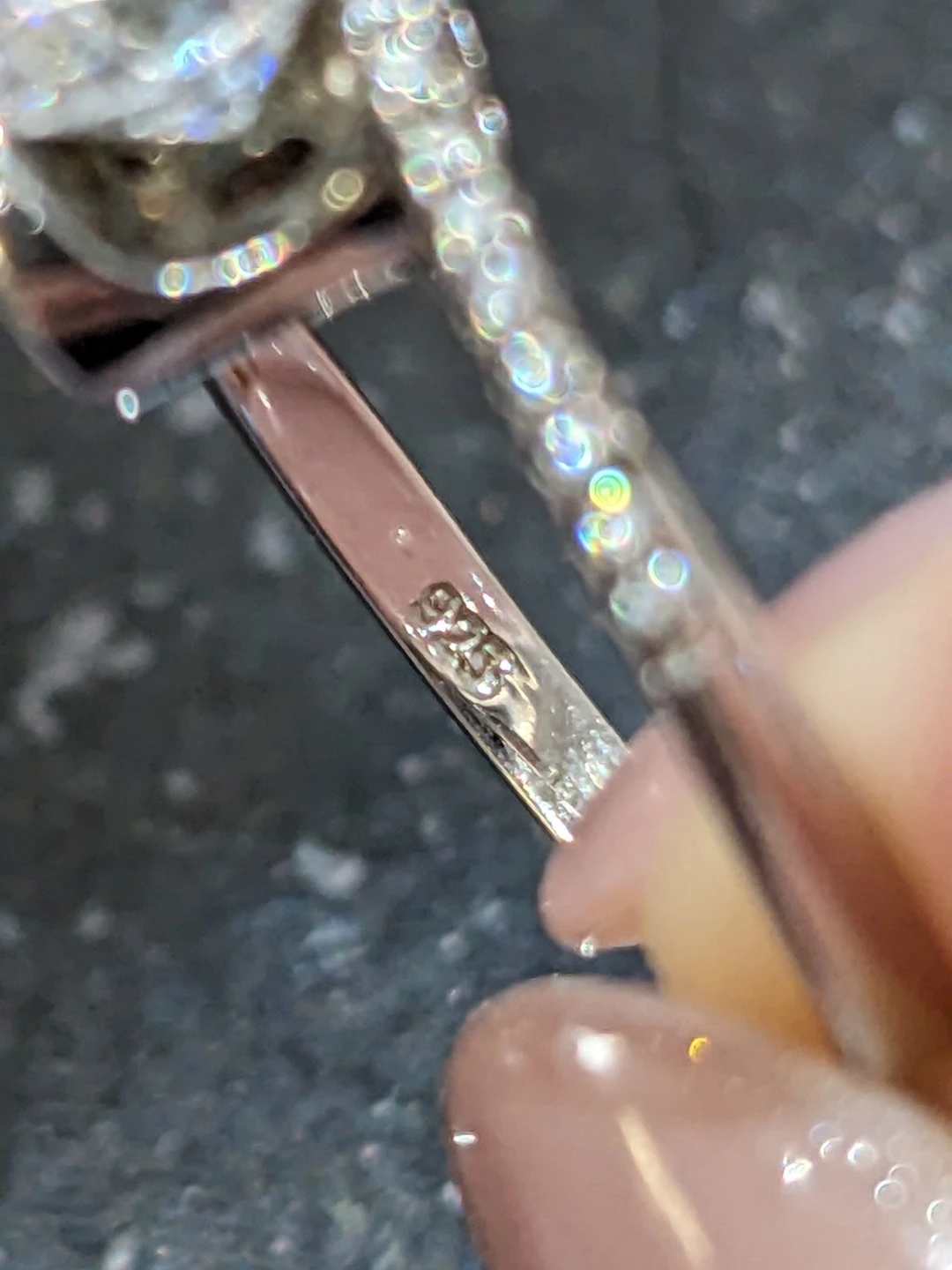 Size 6 Sterling Silver and Cubic Zirconia Bypass Ring - photo 3