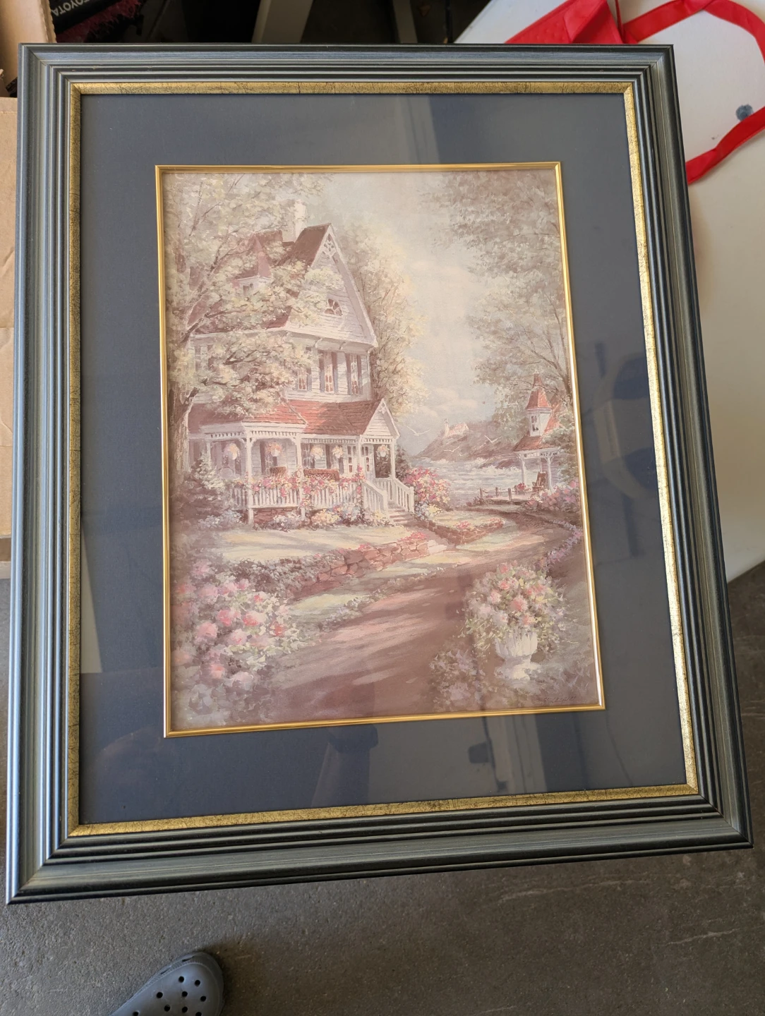 Framed Country House Landscape Art Prints