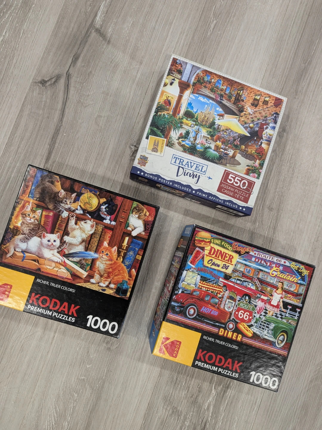 Jigsaw Puzzles set - 1000 Piece x2 & 550 Piece