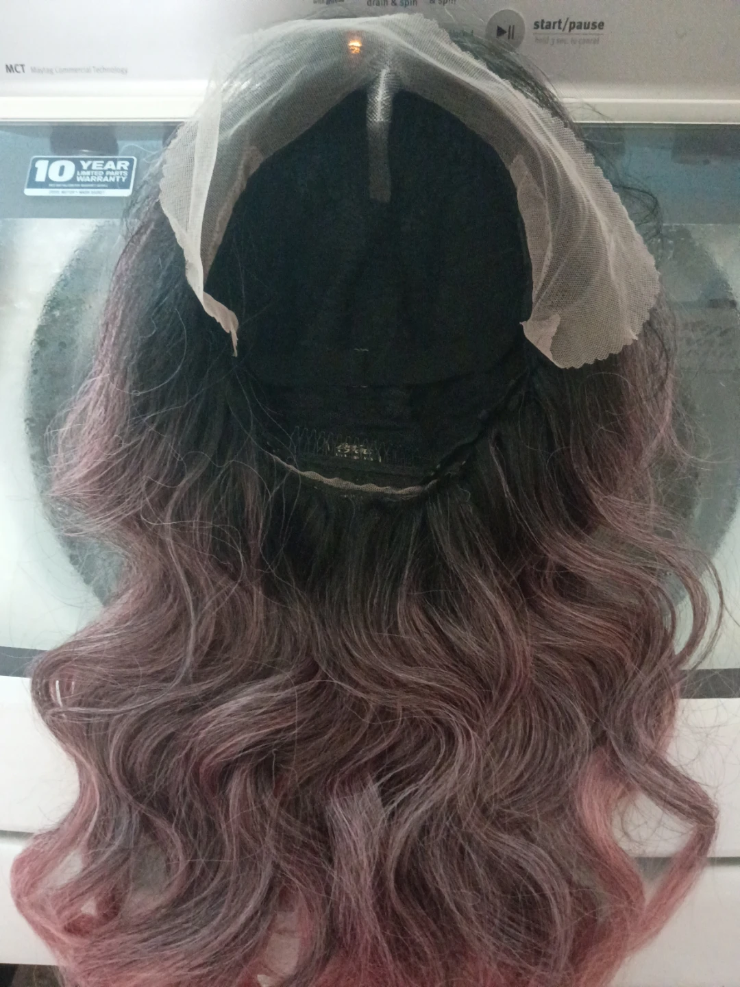 Wig - Lace Front - Black to Pink Ombre - photo 2