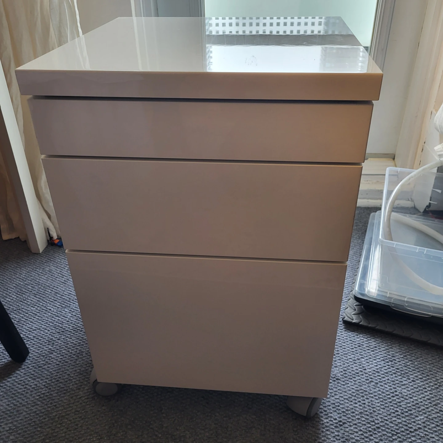 Ikra besta cabinet under desk White  3-Drawer Cabinet