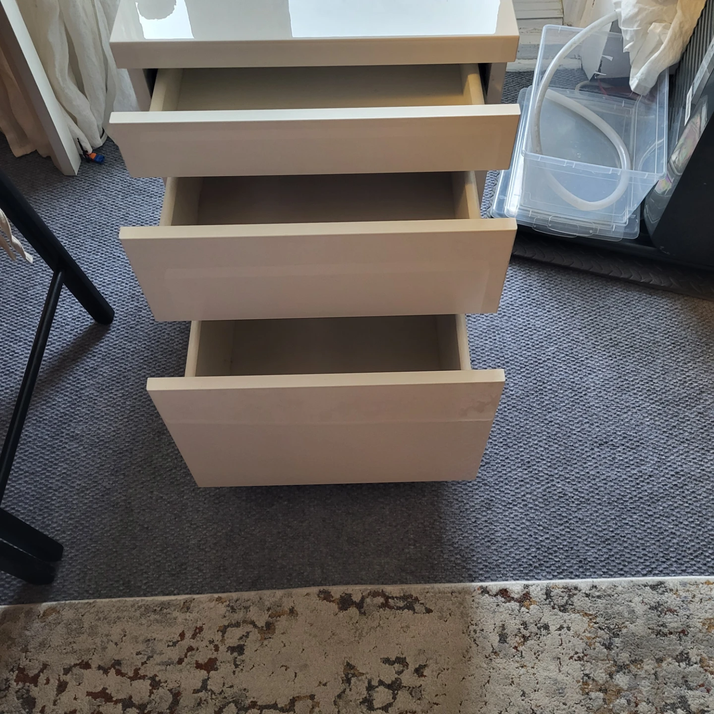 Ikra besta cabinet under desk White  3-Drawer Cabinet - photo 2