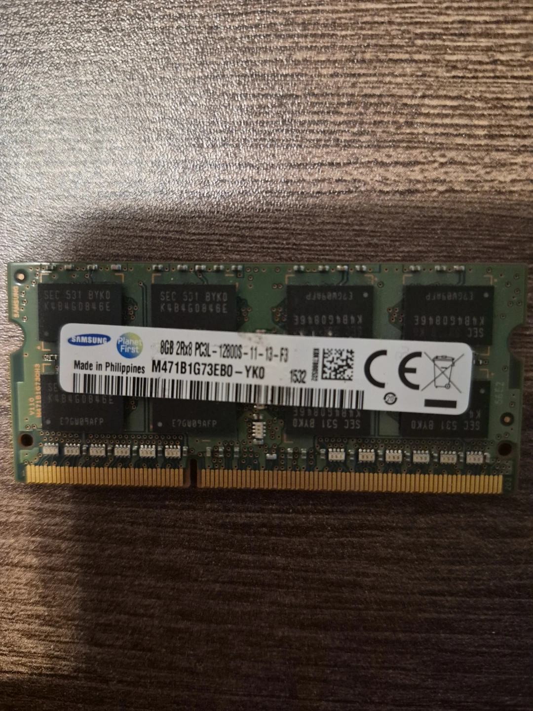 Samsung 8GB DDR3 Laptop RAM (PC3L-12800S)