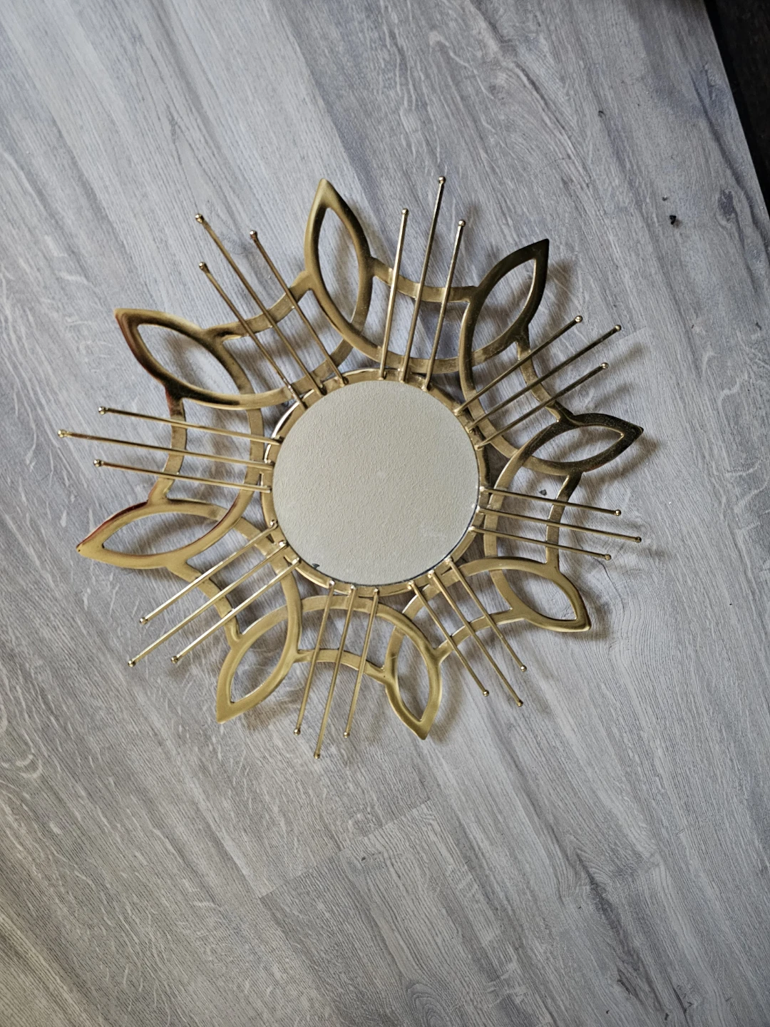 Brass mirror