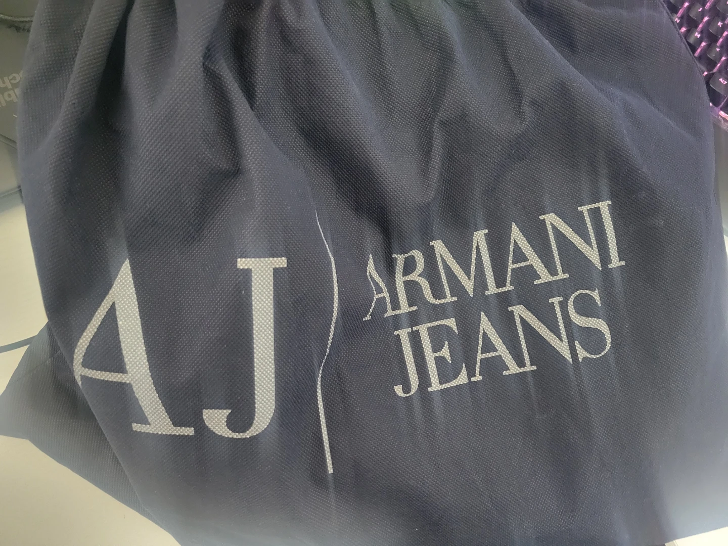 Armani Jeans Navy Patent Leather Tote Bag - photo 5
