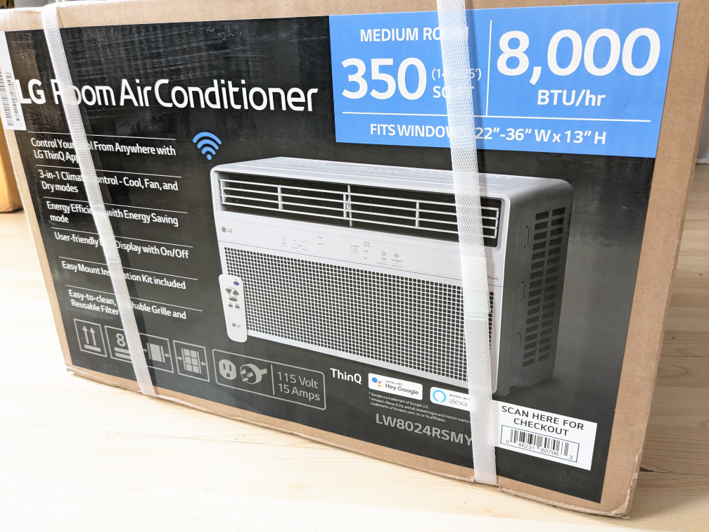 8,000Btu LG ThinQ SMART Window AC Unit