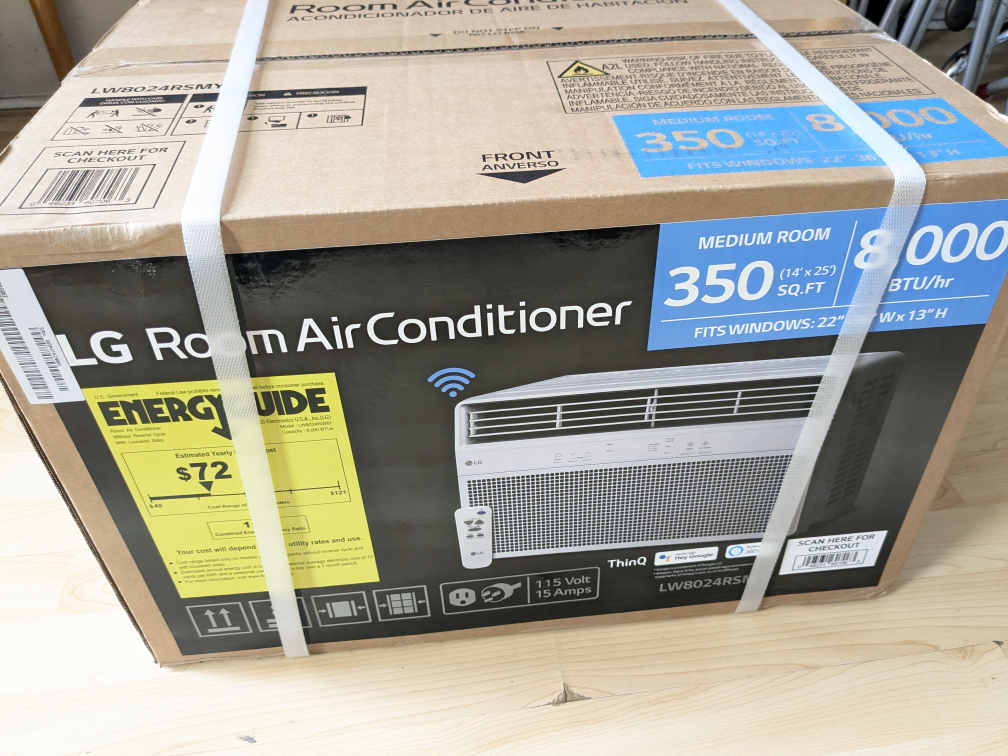 8,000Btu LG ThinQ SMART Window AC Unit - photo 5