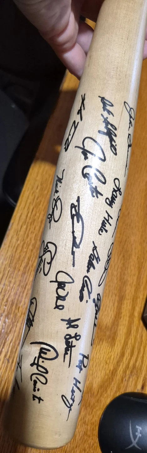 Signed Baseball Bat - Panasonic Cellular - photo 2