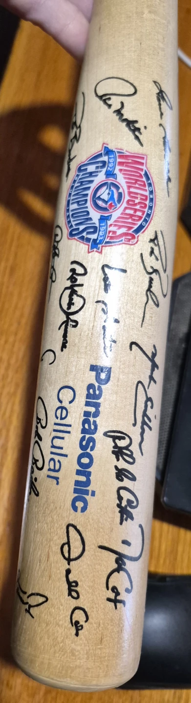 Signed Baseball Bat - Panasonic Cellular - photo 3