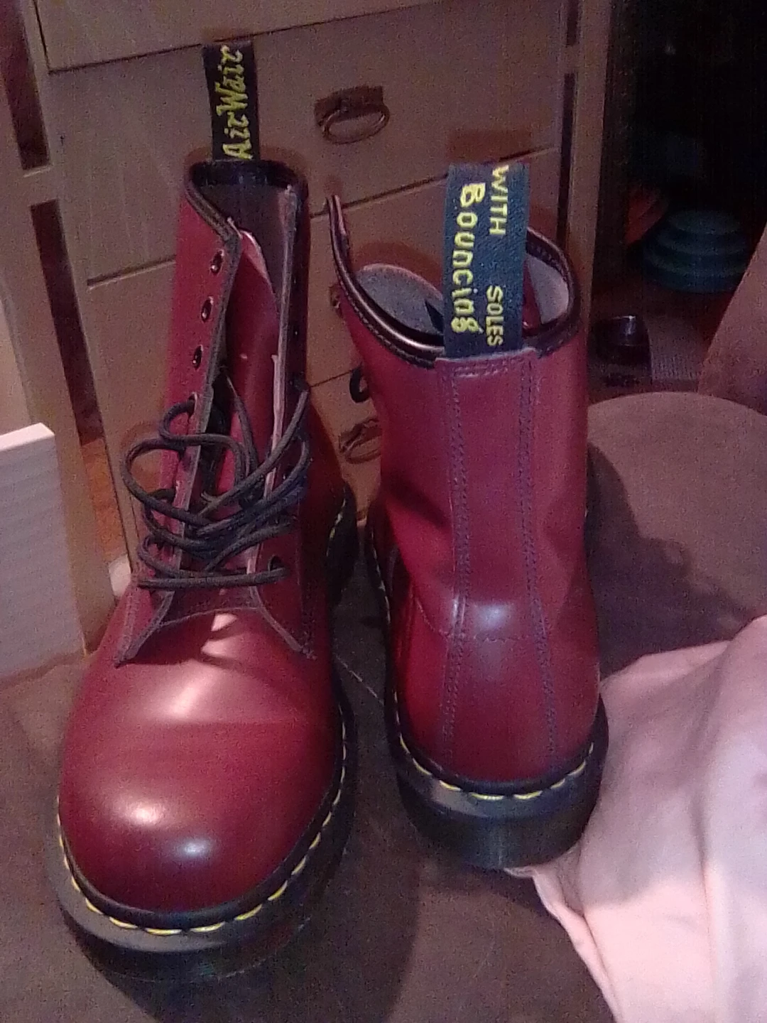 Dr. Martens 1460 Smooth Leather Boots Cherry Red - photo 2