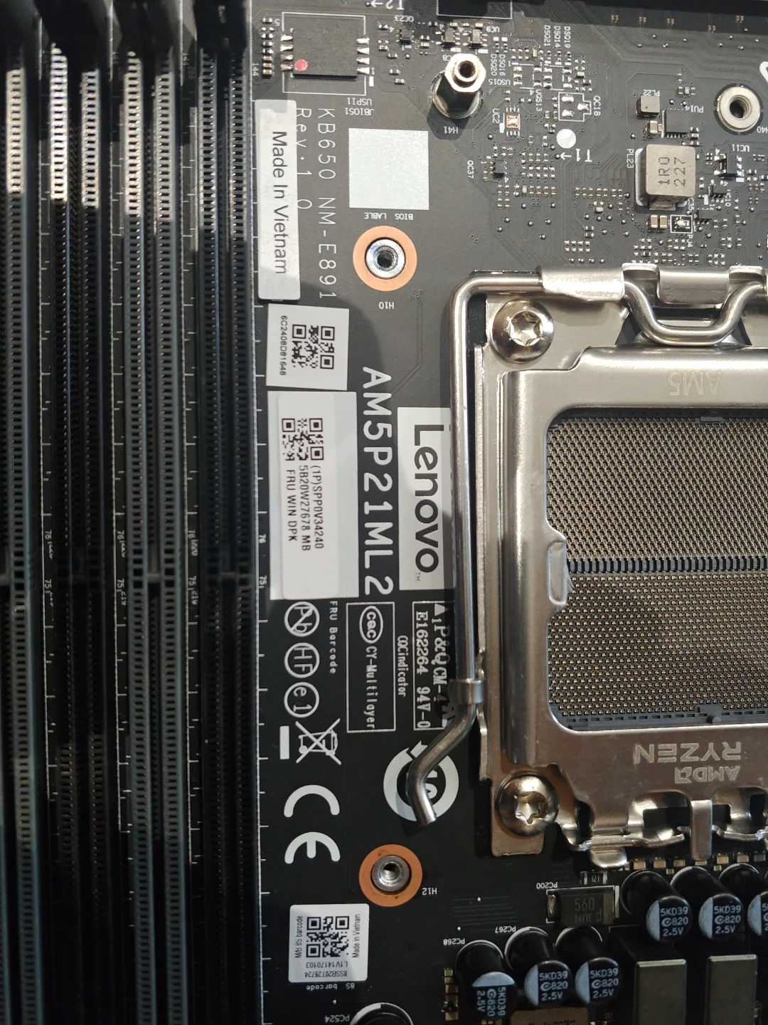 Lenovo AM5P21MLZ Motherboard and Huntkey 500W Power Supply - photo 4