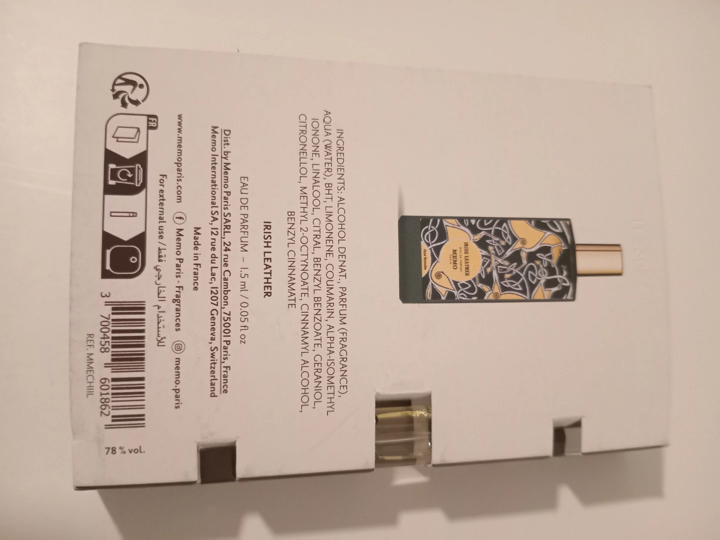 Memo Paris Irish Leather Eau de Parfum Sample - photo 3