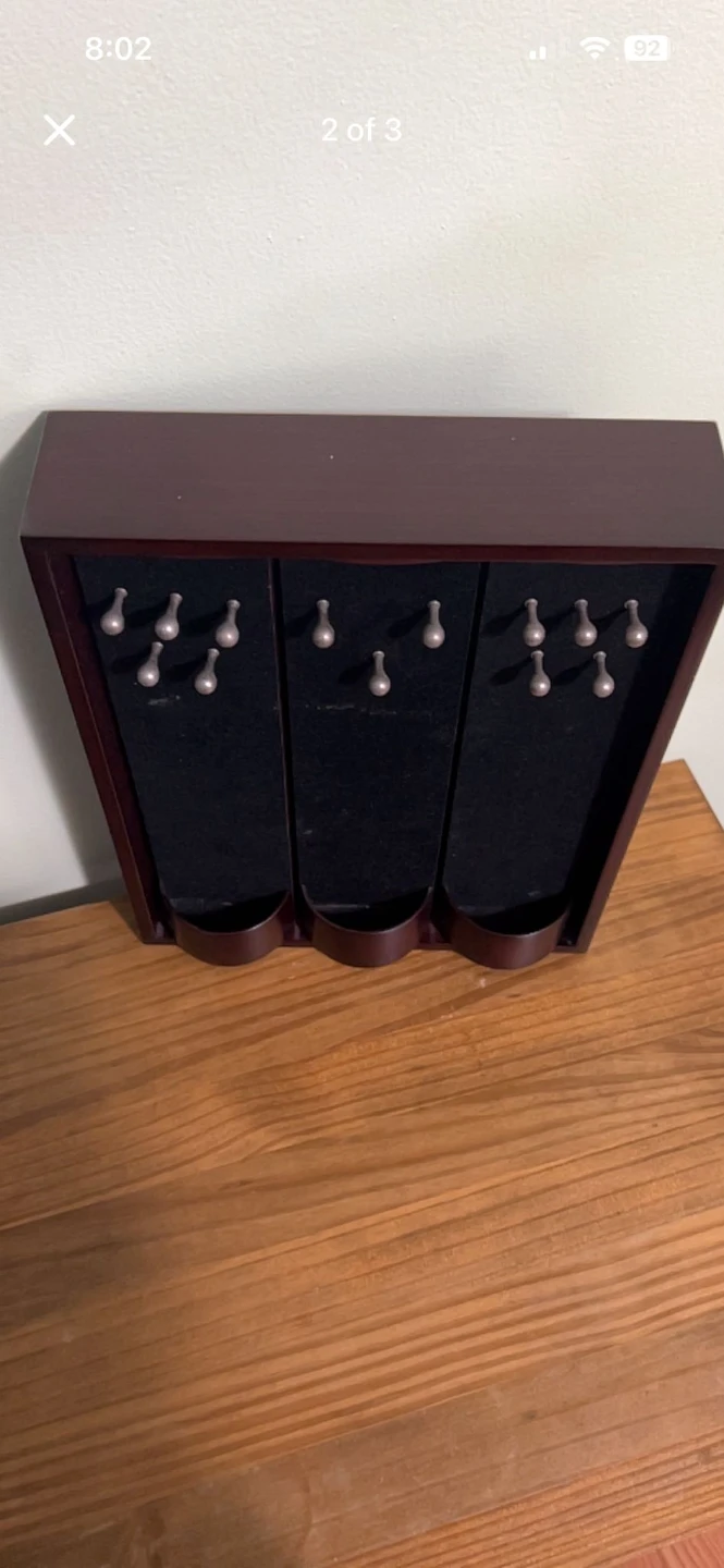 Wooden Jewelry Organizer Stand with Compartments - photo 2