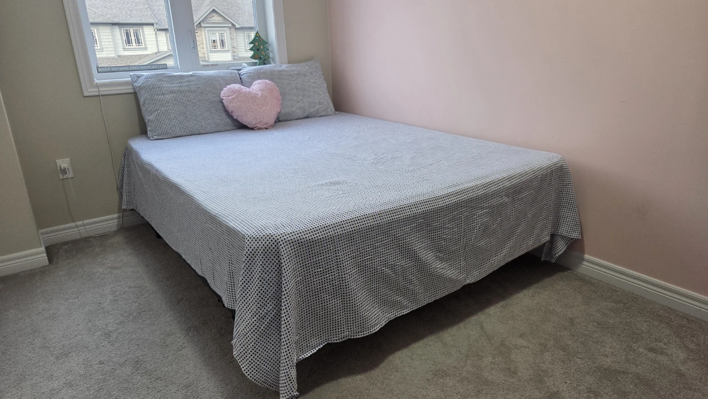 Queen Mattress with Box and frame