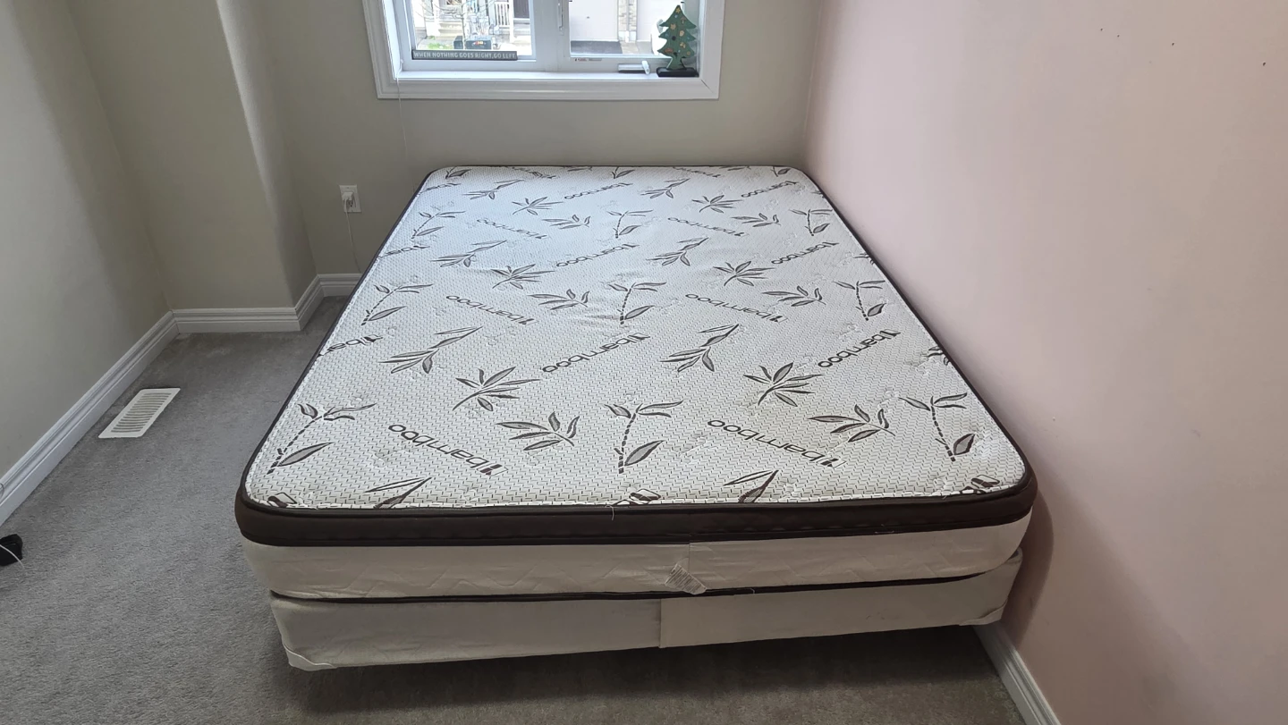 Queen Mattress with Box and frame - photo 4