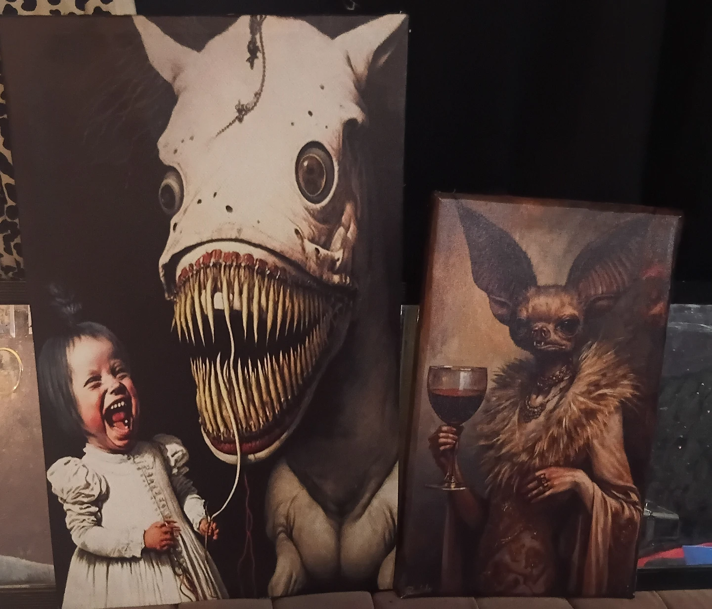 PRE-FRAMED Giclée Print - Nightmare Fuel Art *set of two